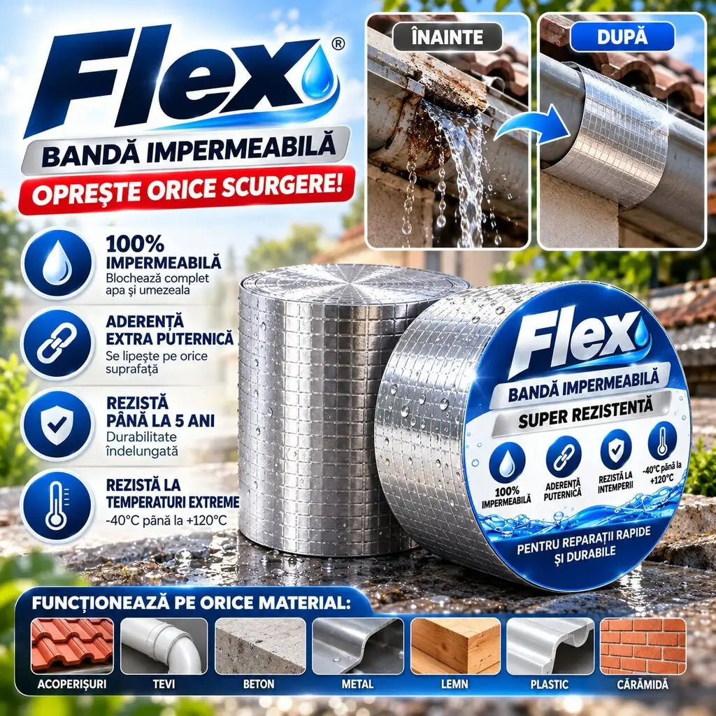 FLEX® - Bandă Profesională Anti-Scurgeri