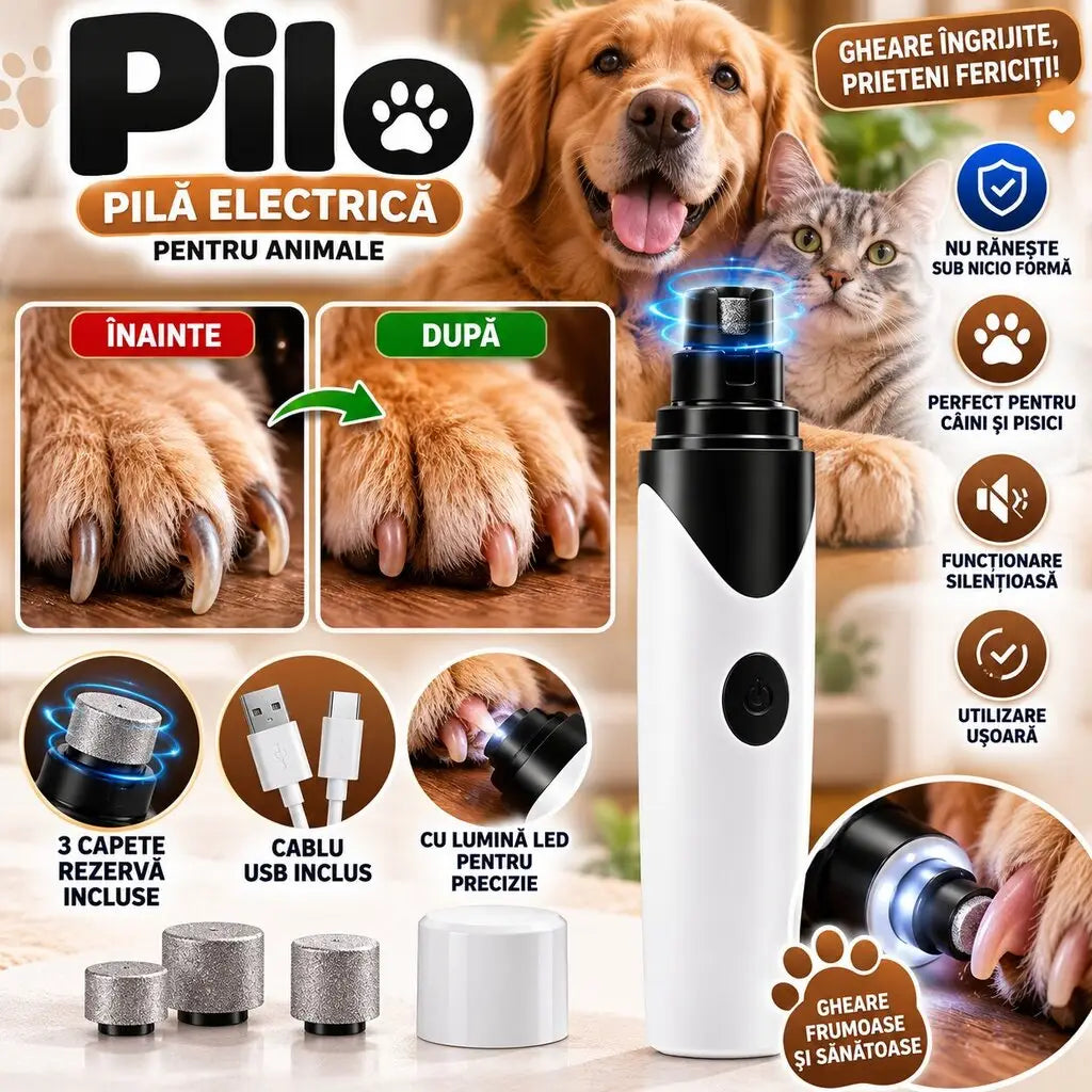 PILO® - Pilă Electrică Unghii Animale