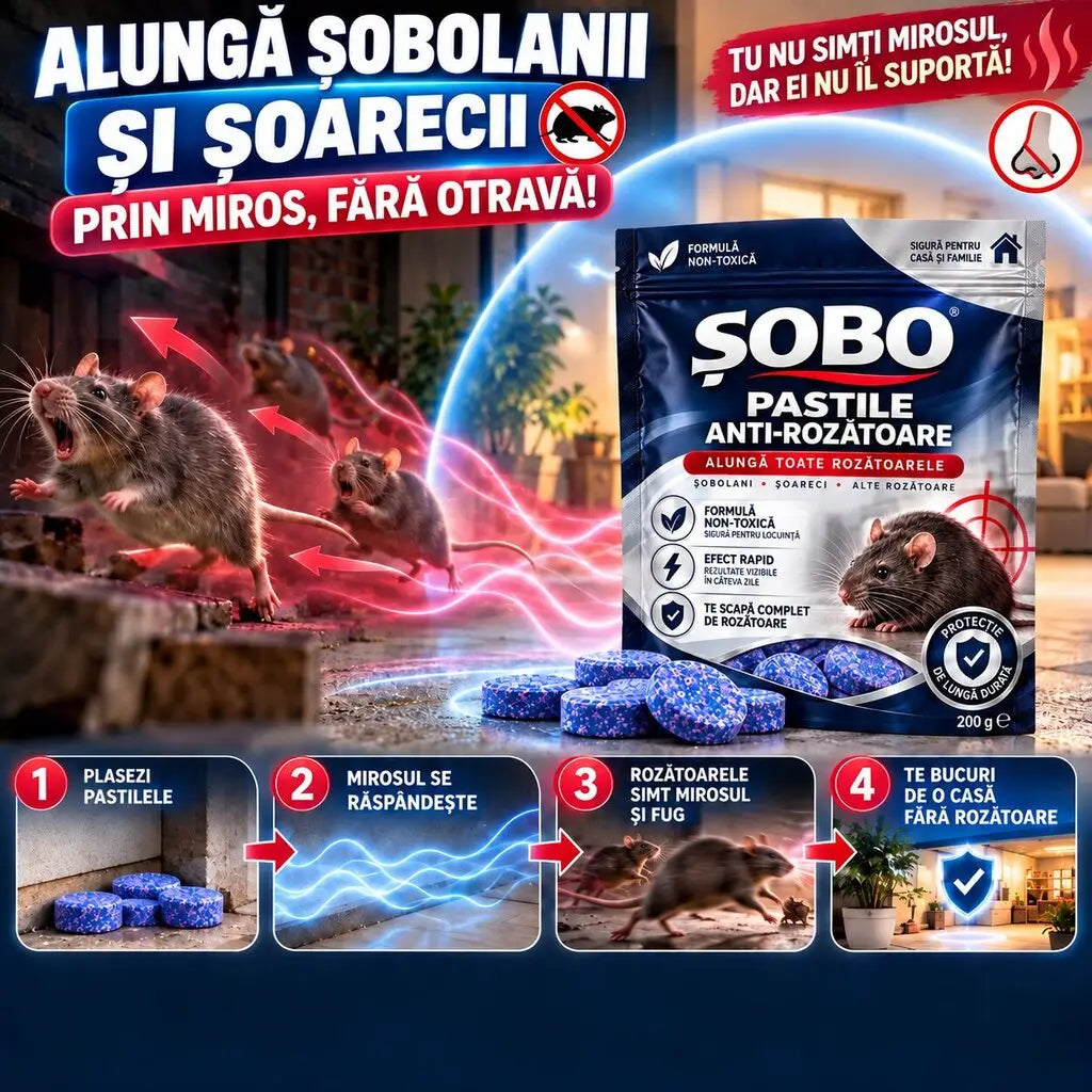 ȘOBO® - Elimină Șobolanii și Șoarecii
