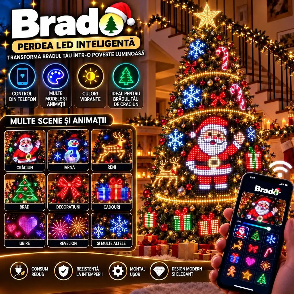 BRADO® - Instalație Luminițe Brad
