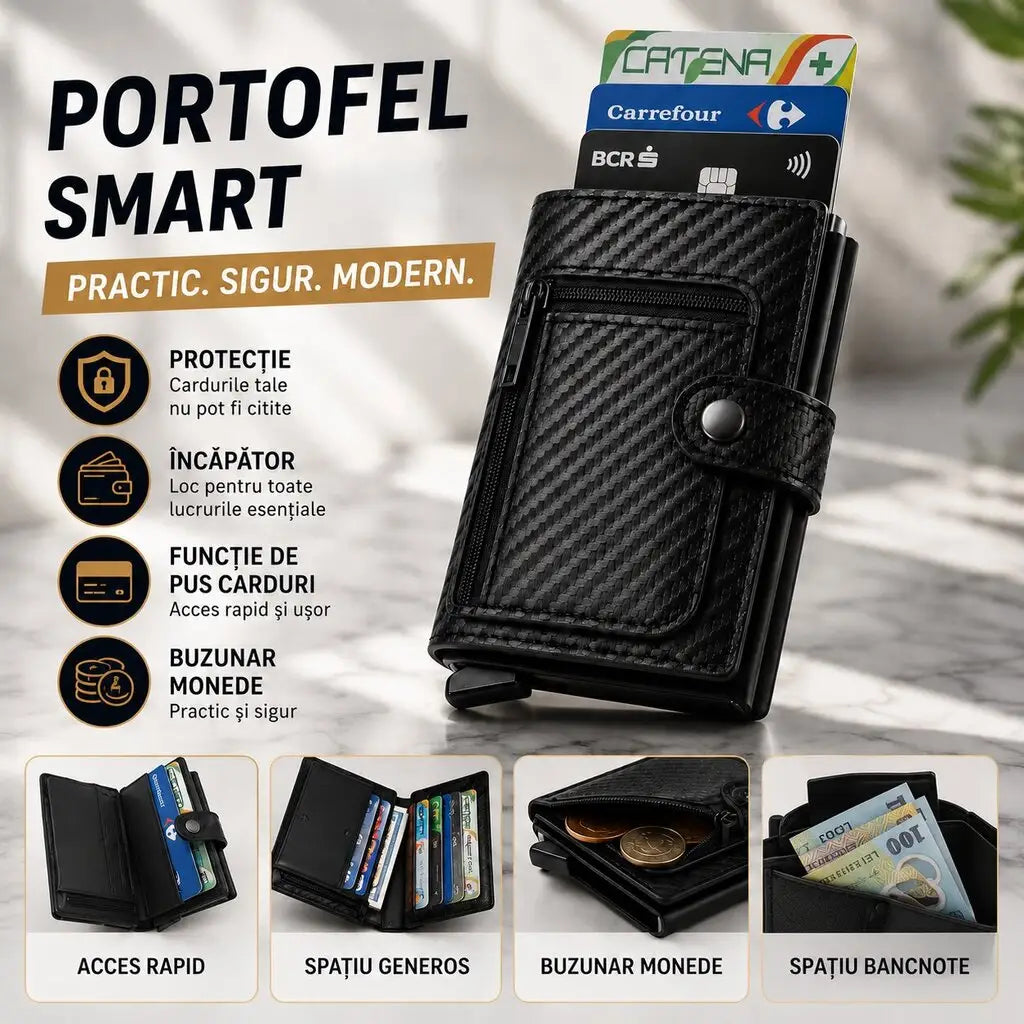 PORTOFEL SMART®  - Protecție și Eleganță